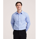 Chemise à manches longues infroissable pour hommes, Non Iron Essential, Denver Hayes Front_Flat