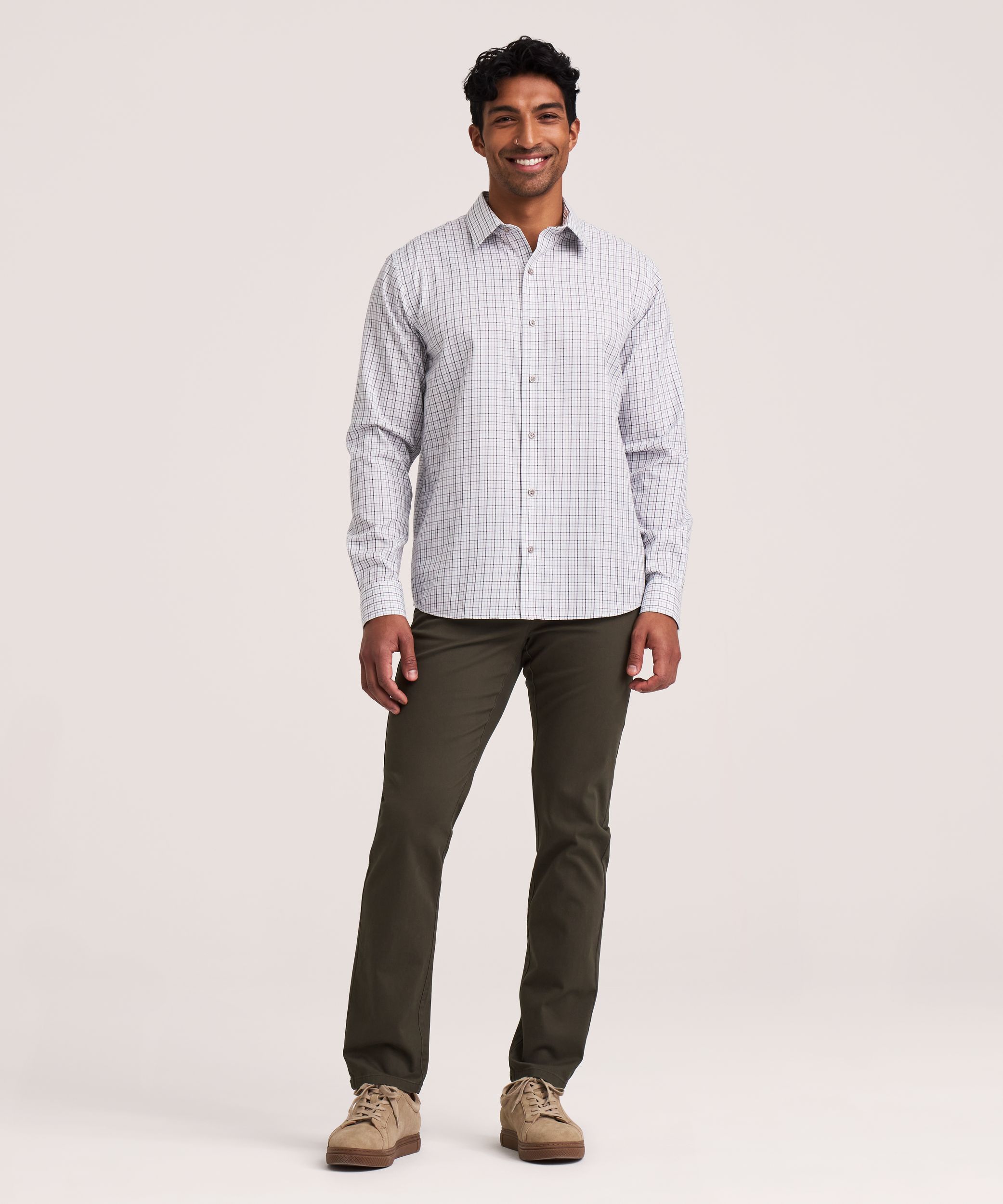 Denver Hayes Men's Long Sleeve Non Iron Essential Shirt