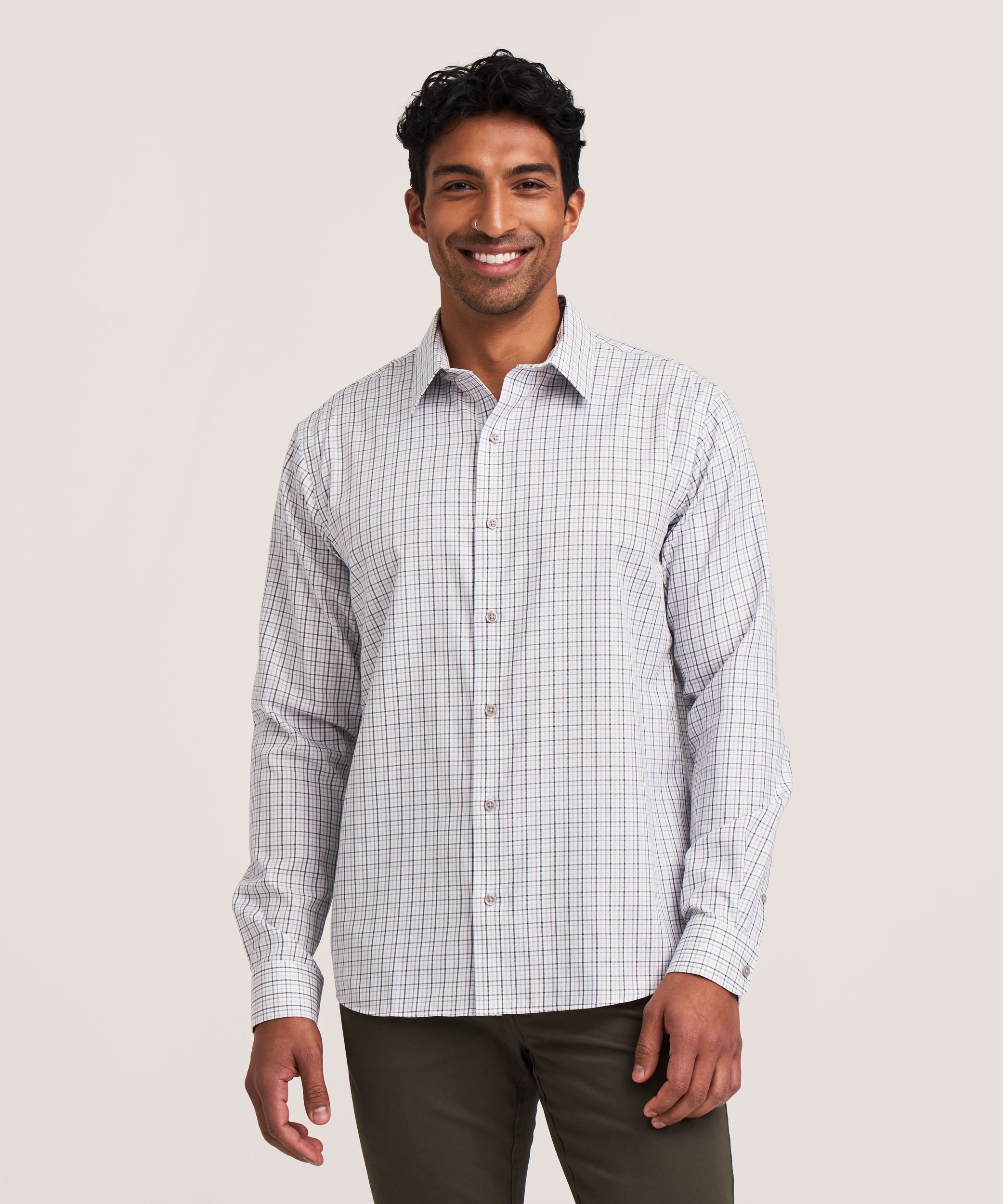 Denver Hayes Men's Long Sleeve Non Iron Essential Shirt
