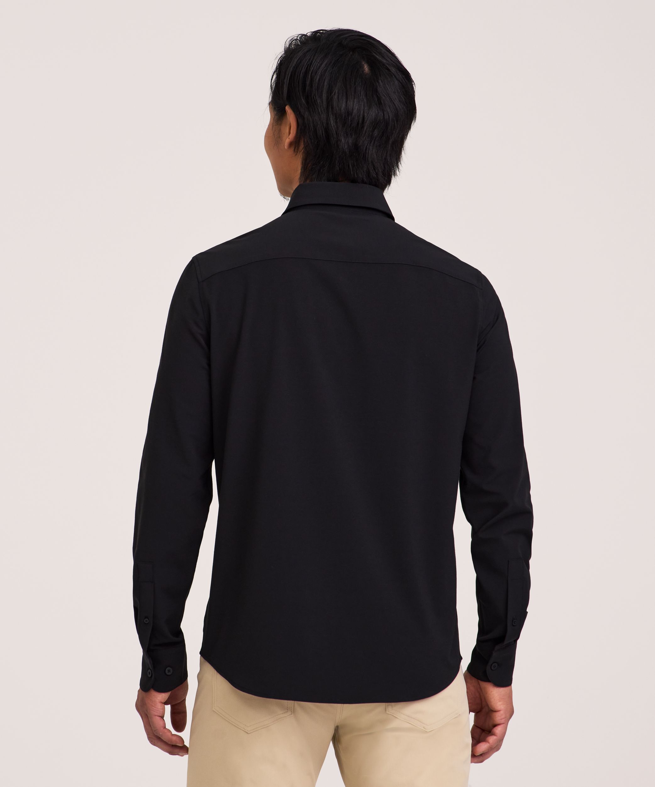 Chemise Oxford extensible à manches courtes de première qualité pour hommes, Denver Hayes