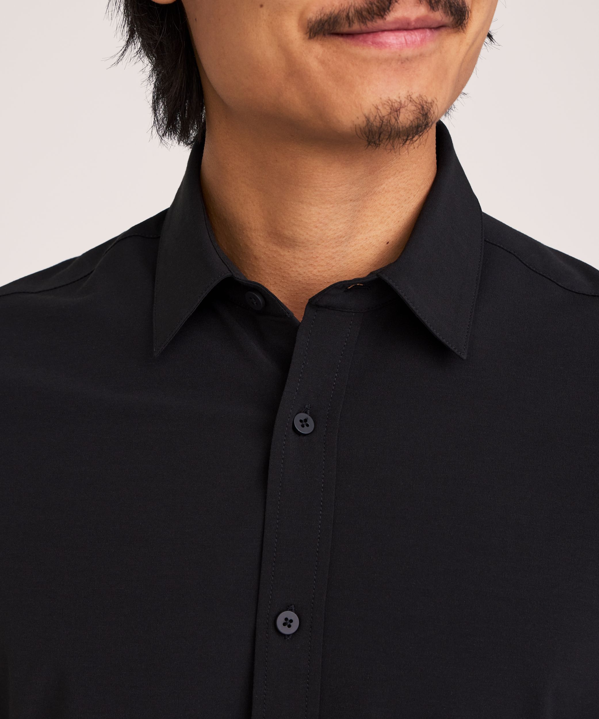 Chemise Oxford extensible à manches courtes de première qualité pour hommes, Denver Hayes