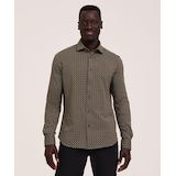 Chemise tissée boutonnée à manches longues pour hommes, Denver Hayes