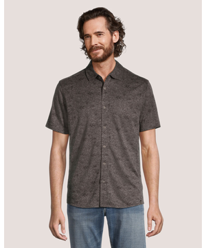 Chemise à manches courtes extensible pour hommes