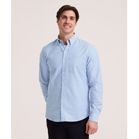 Denver Hayes Men's Long Sleeve Stretch Premium Oxford Shirt