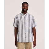 Chemise à manches courtes en mélange de lin, Denver Hayes Front_Flat