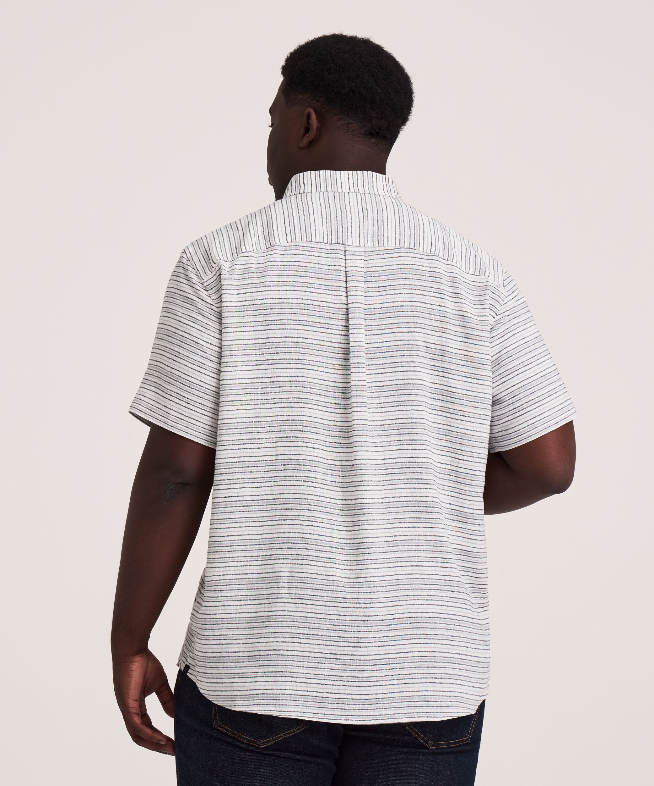 Denver Hayes Short Sleeve Linen Blend Shirt