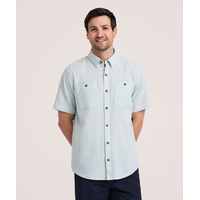Denver Hayes Short Sleeve Linen Blend Shirt
