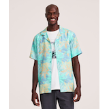 Chemise à manches courtes avec imprimé intégral pour hommes, FarWest Front_Flat