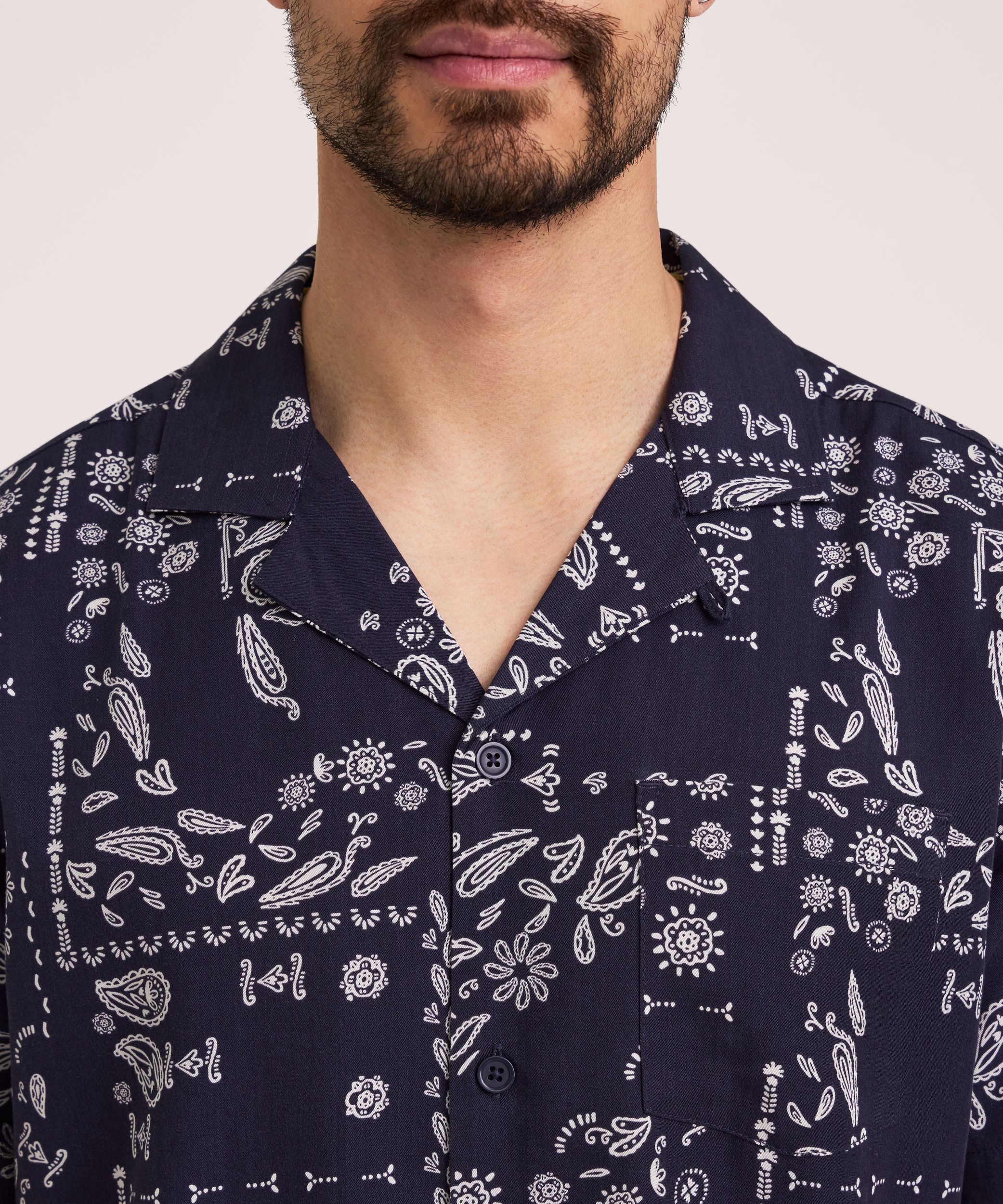 FarWest Men's Short Sleeve AOP Shirt