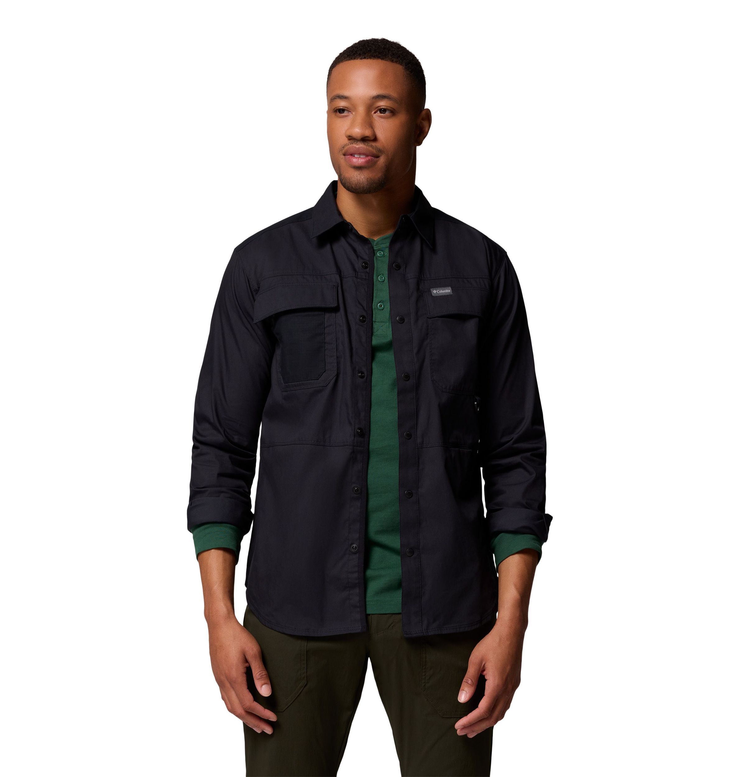 Chemise en sergé à manches longues pour hommes, Landroamer, Columbia