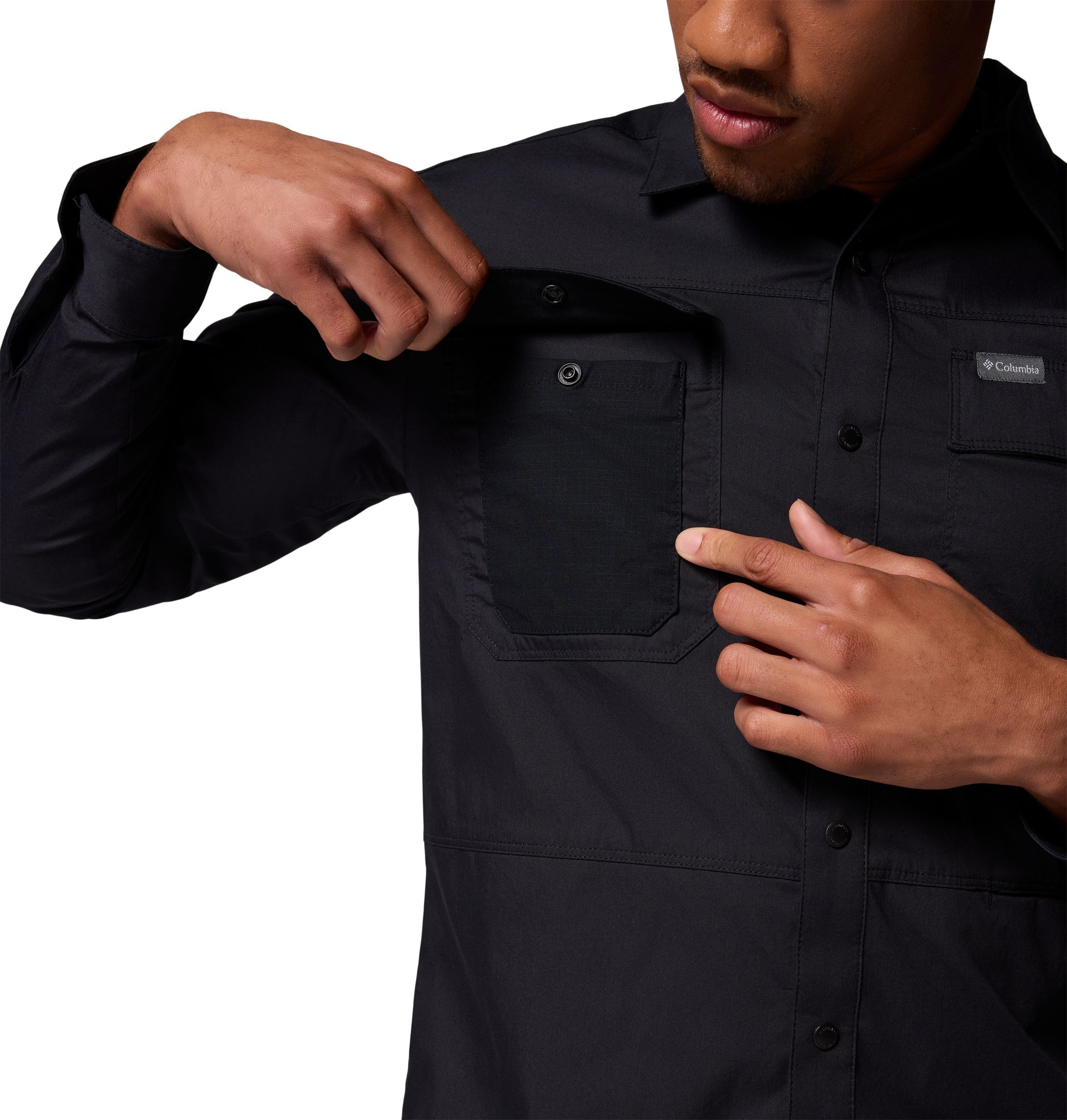 Chemise en sergé à manches longues pour hommes, Landroamer, Columbia