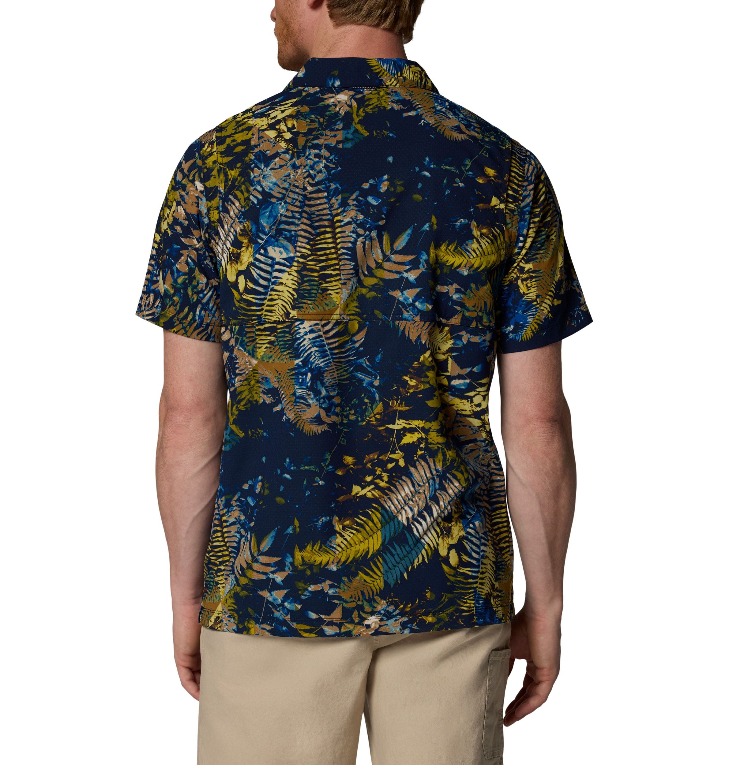 Columbia Men's Tech Trail Utility Printed Short Sleeve Shirt