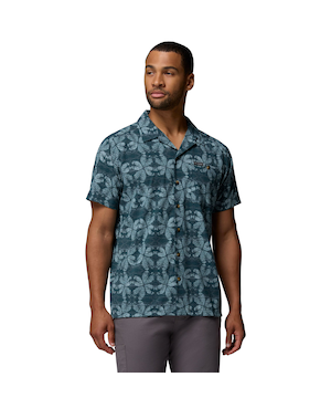 Columbia Men's Utilizer Camp Collar Print Short Sleeve Shirt