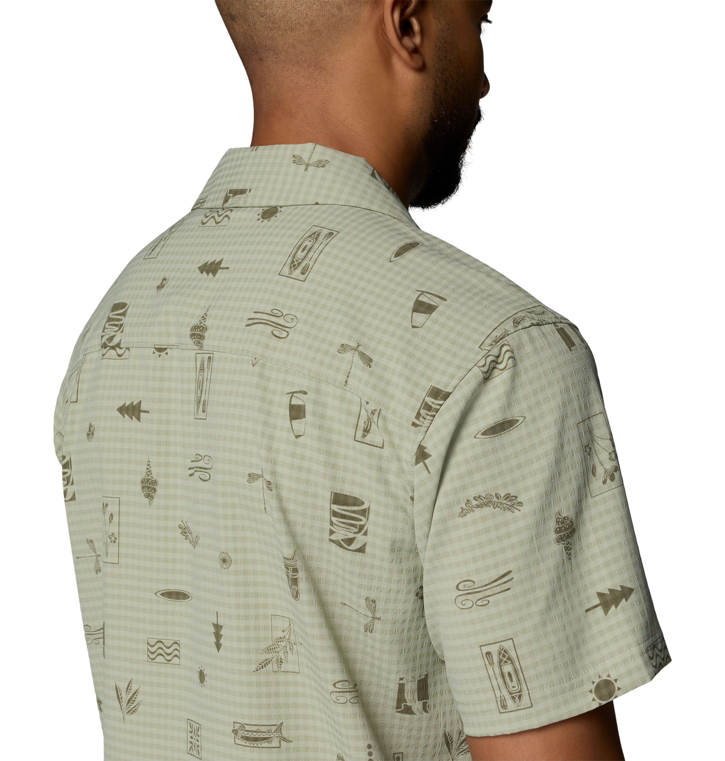 Columbia Men's Utilizer Camp Collar Print Short Sleeve Shirt