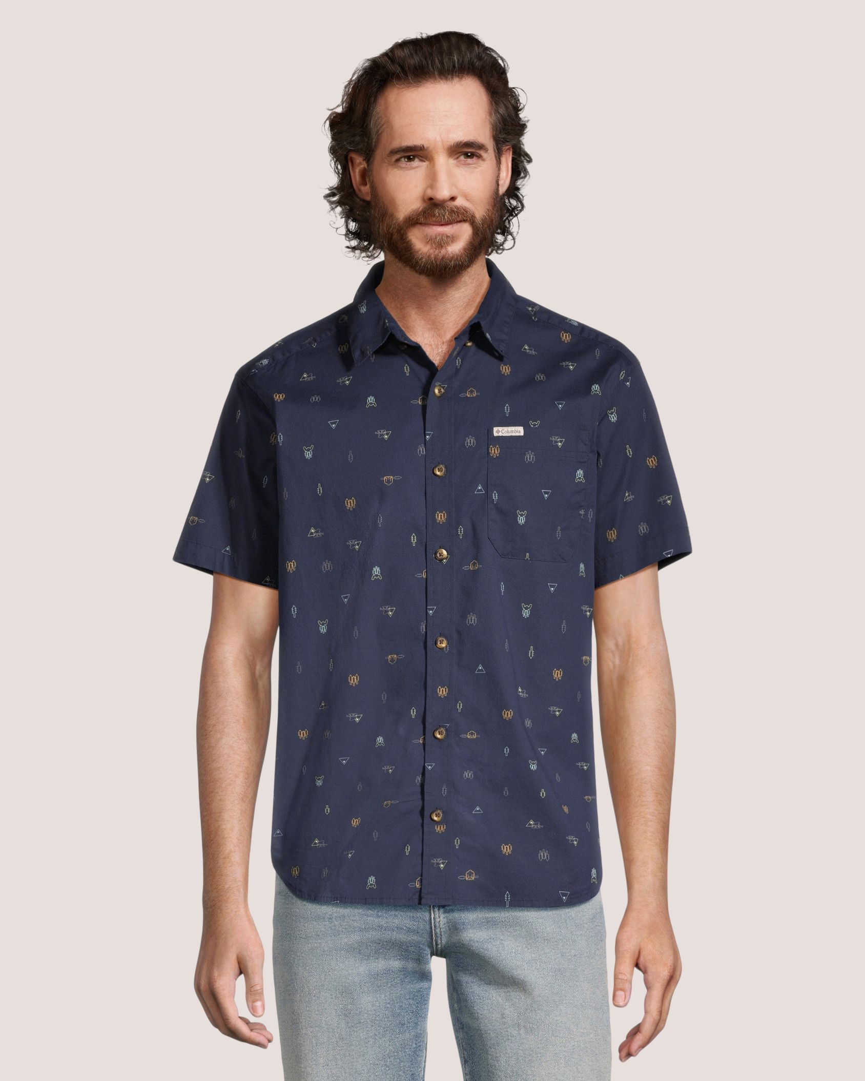 Chemise imprimée pour hommes, Rapid River, Columbia