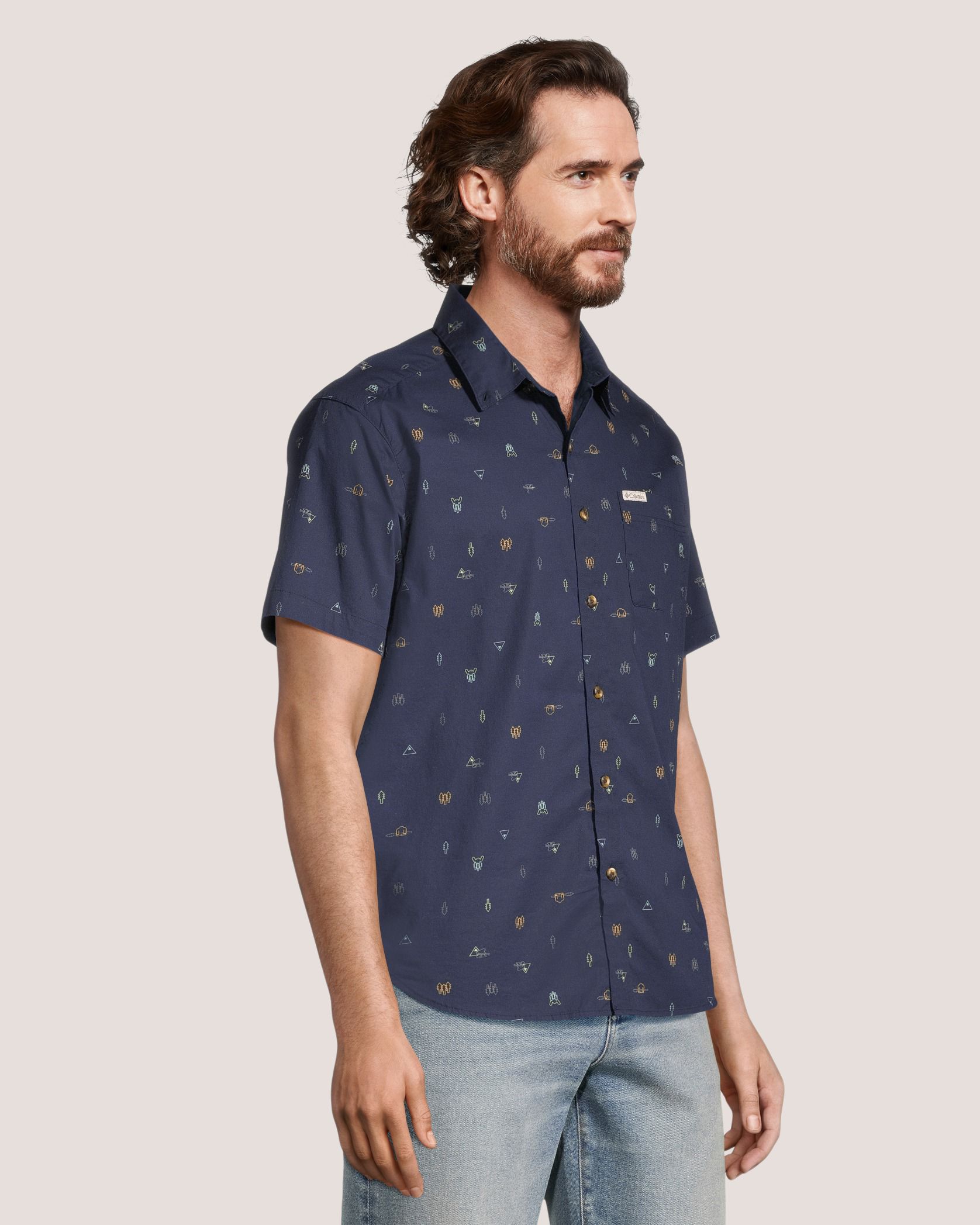Chemise imprimée pour hommes, Rapid River, Columbia
