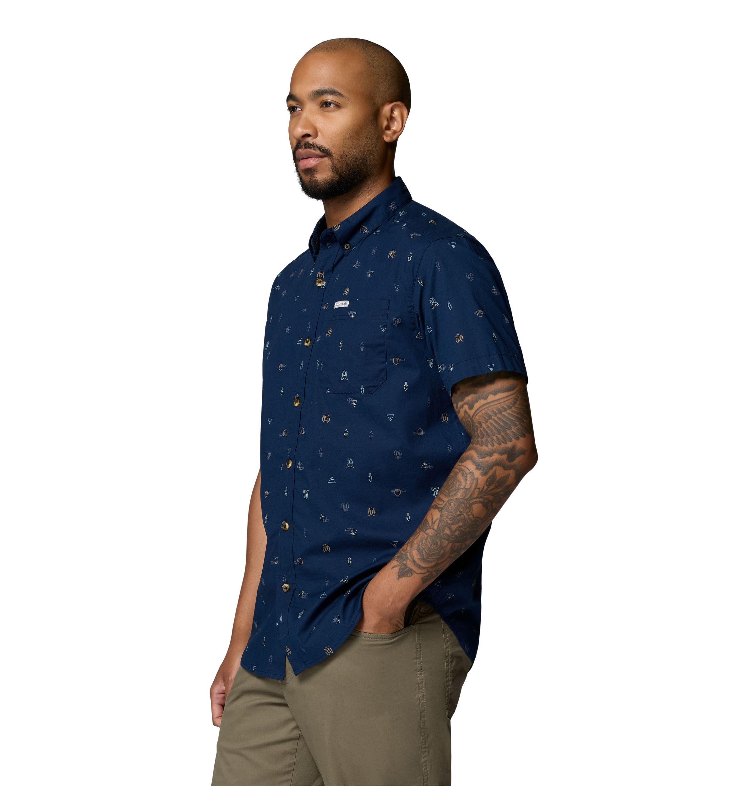 Chemise imprimée pour hommes, Rapid River, Columbia