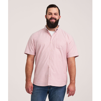 Denver Hayes Men's Short Sleeve Stretch Premium Oxford Shirt