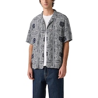 Levi's Men's Classic Camper Short Sleeve Shirt Front_Angled_Left