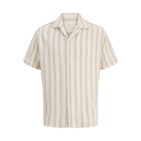 Jack & Jones Men's Coba Resort Stripe Shirt Front_Flat