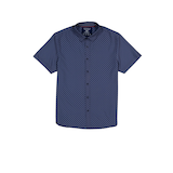 Silver Men's Short Sleeve Shirt Front_Flat