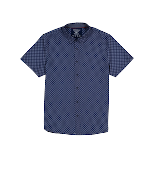 Silver Men's Short Sleeve Shirt