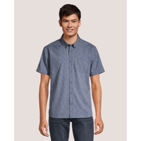 Lois Men's Clinton Short Sleeve Button Down Printed Shirt