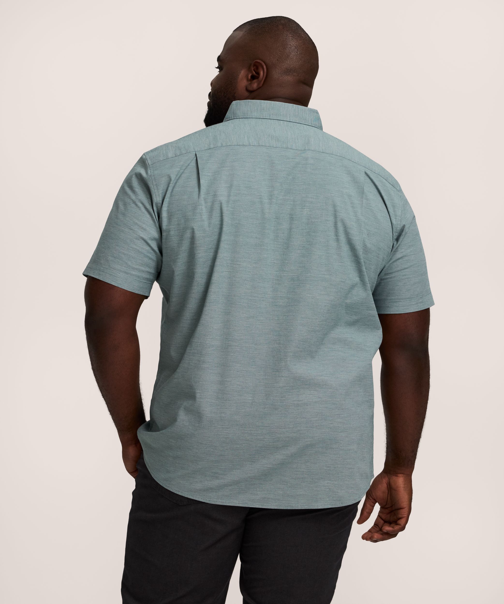 Denver Hayes Men's Short Sleeve Casual Sport Shirt