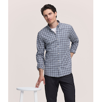 Denver Hayes Men's Long Sleeve Casual Sport Shirt
