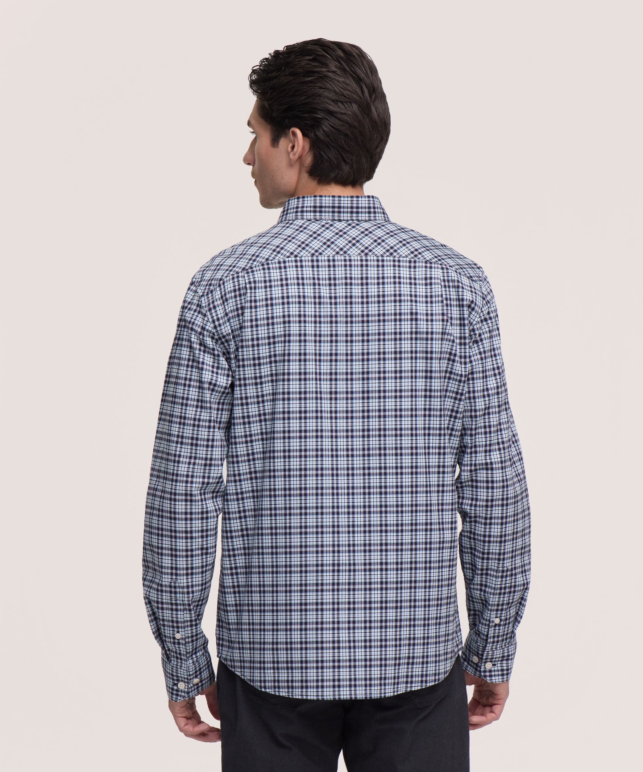 Denver Hayes Men's Long Sleeve Casual Sport Shirt