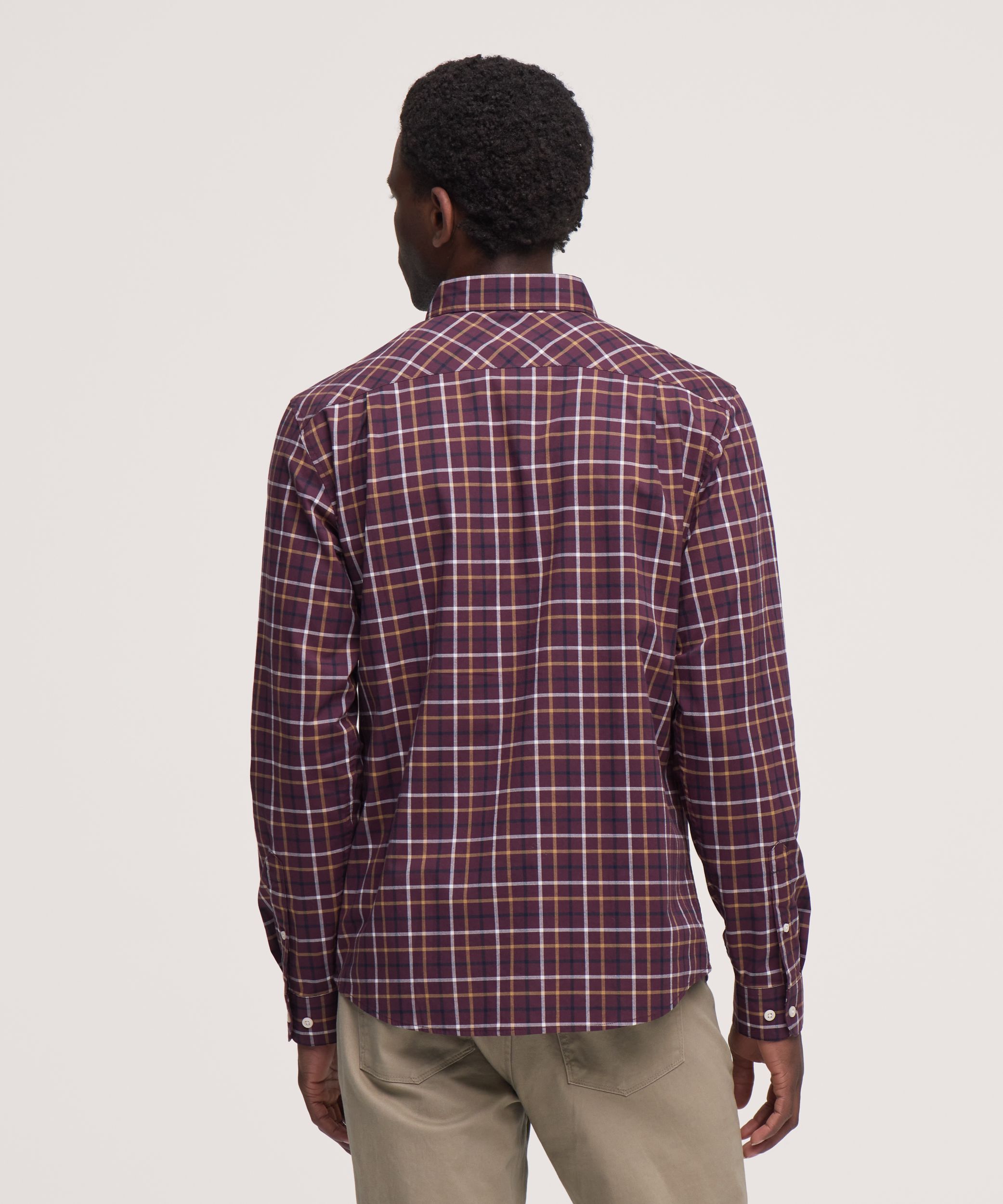 Denver Hayes Men's Long Sleeve Casual Sport Shirt