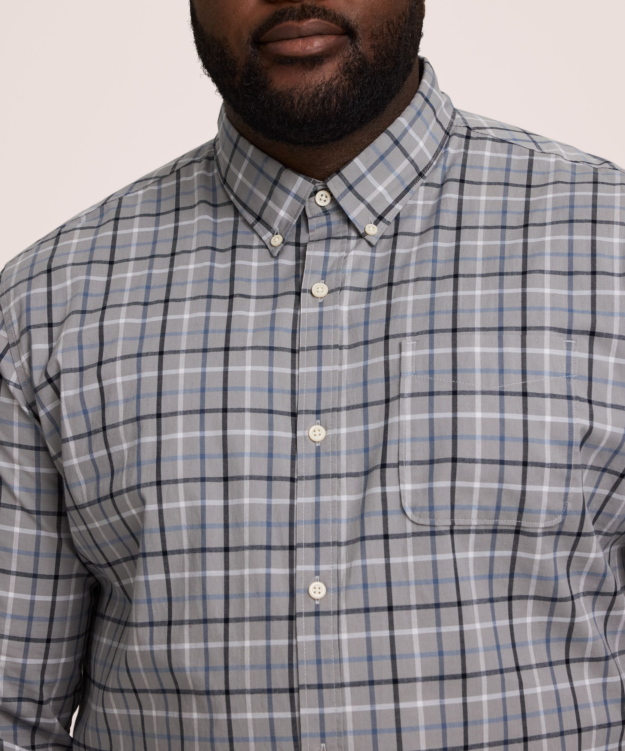 Denver Hayes Men's Long Sleeve Casual Sport Shirt