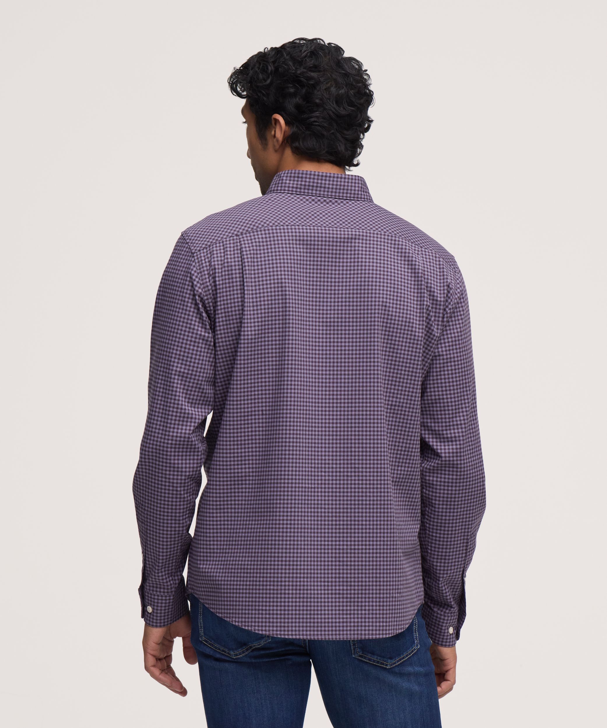 Denver Hayes Men's Long Sleeve Casual Sport Shirt