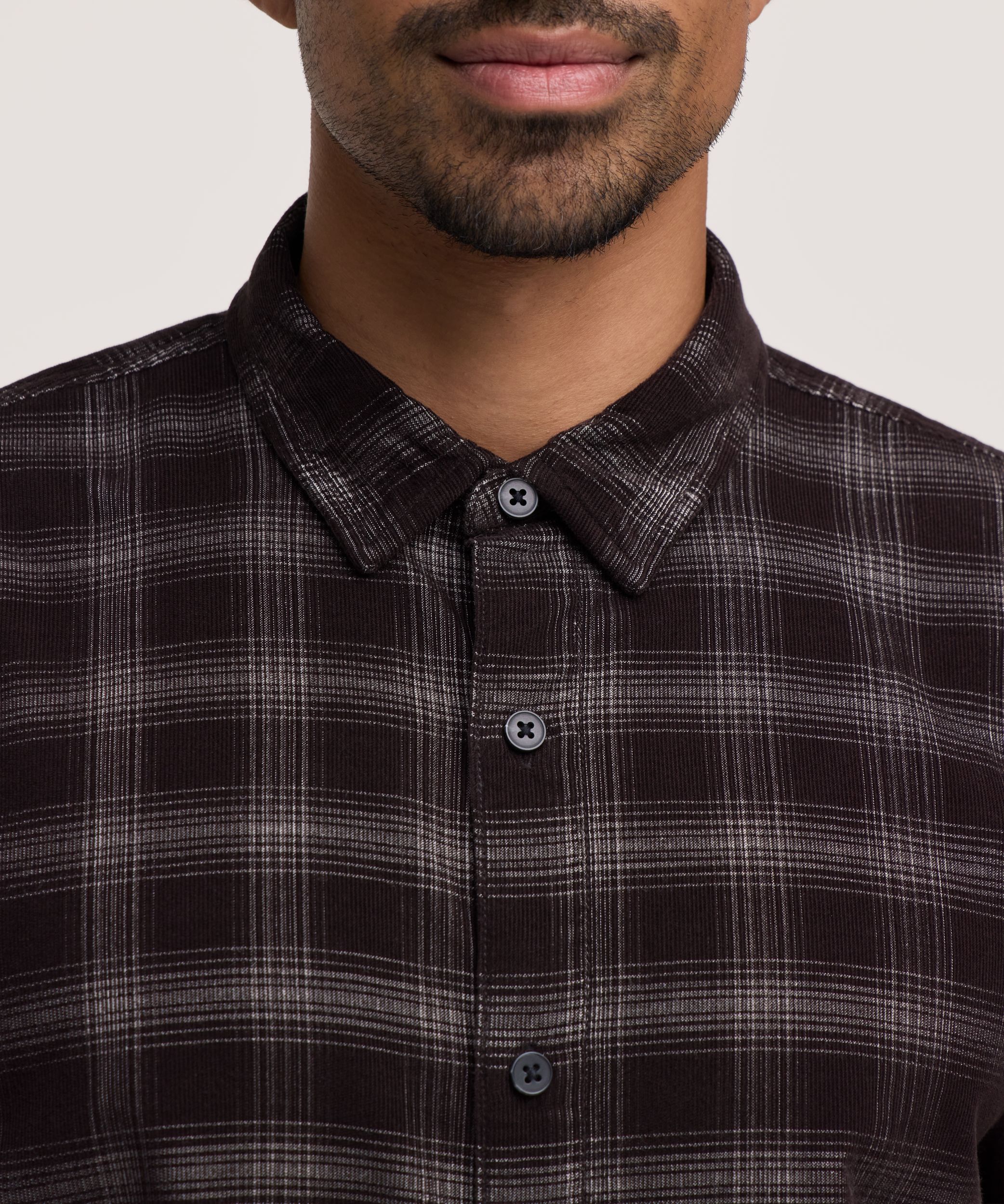 Denver Hayes Men's Stretch Pinwale Corduroy Shirt