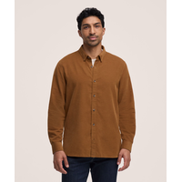 Chemise en velours côtelé à fines côtes extensible pour hommes, Denver Hayes