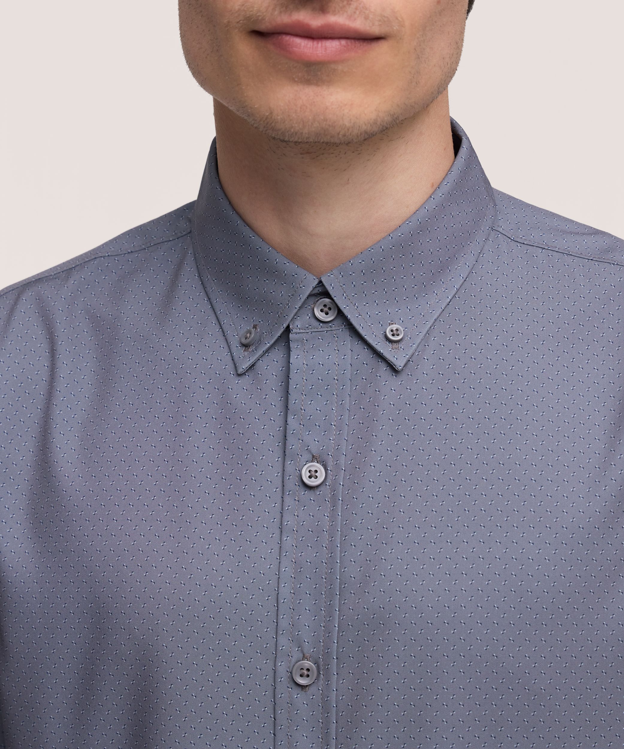 Denver Hayes Men’s Hybrid 4 Way Stretch Dress Shirt