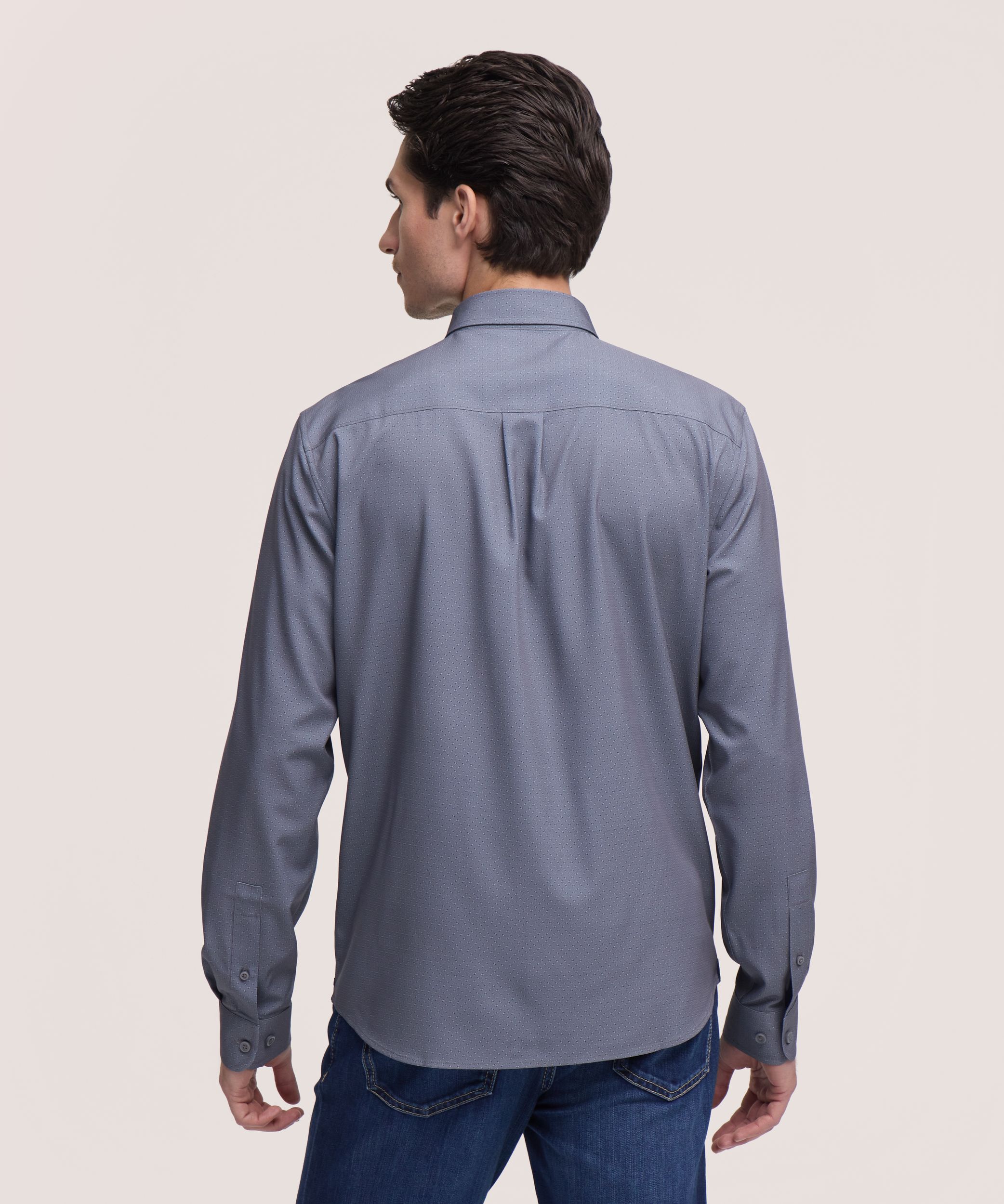 Denver Hayes Men’s Hybrid 4 Way Stretch Dress Shirt