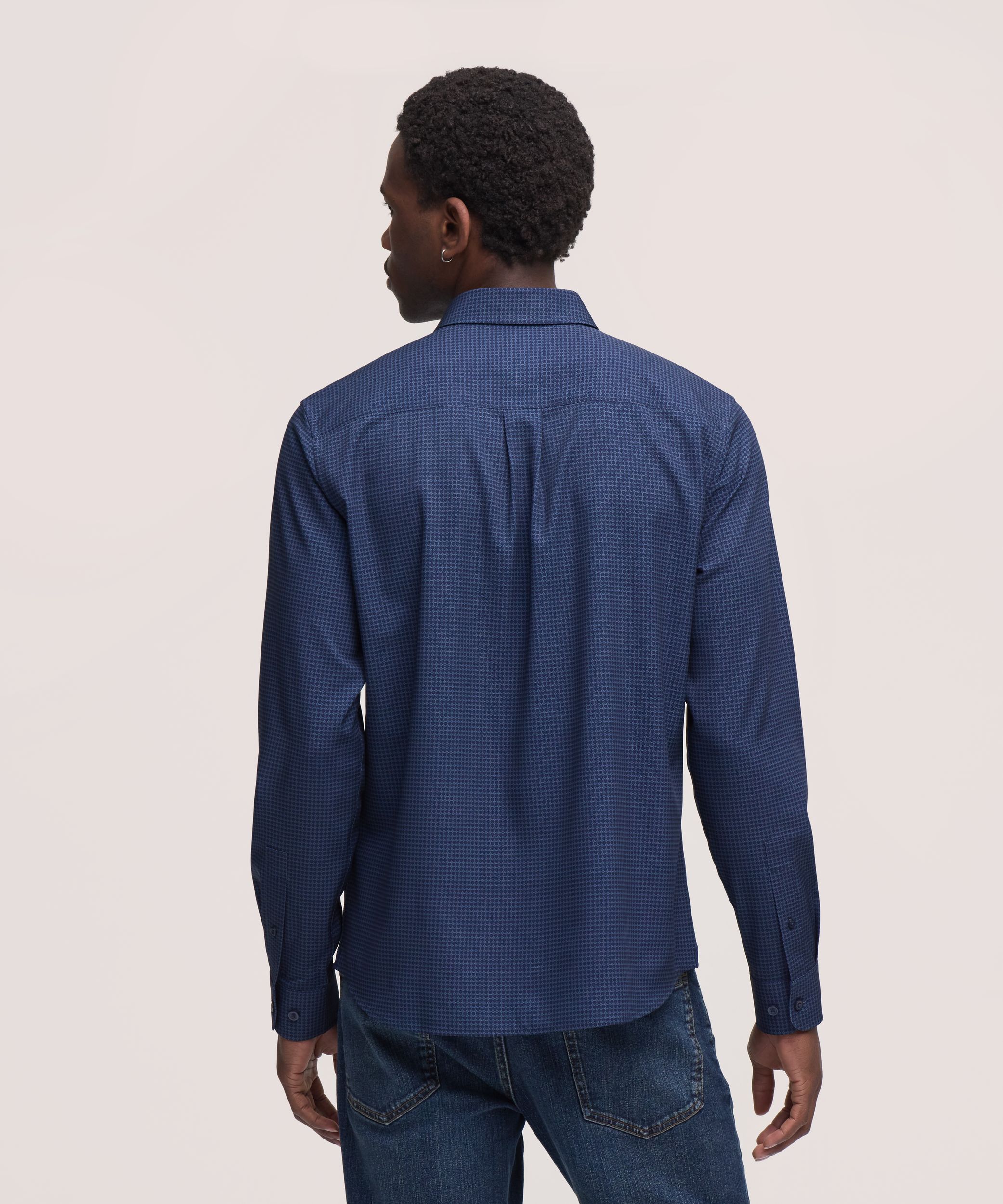 Chemise habillée tissée à manches longues extensible dans 4&nbsp;sens pour hommes, Hybrid, Denver Hayes