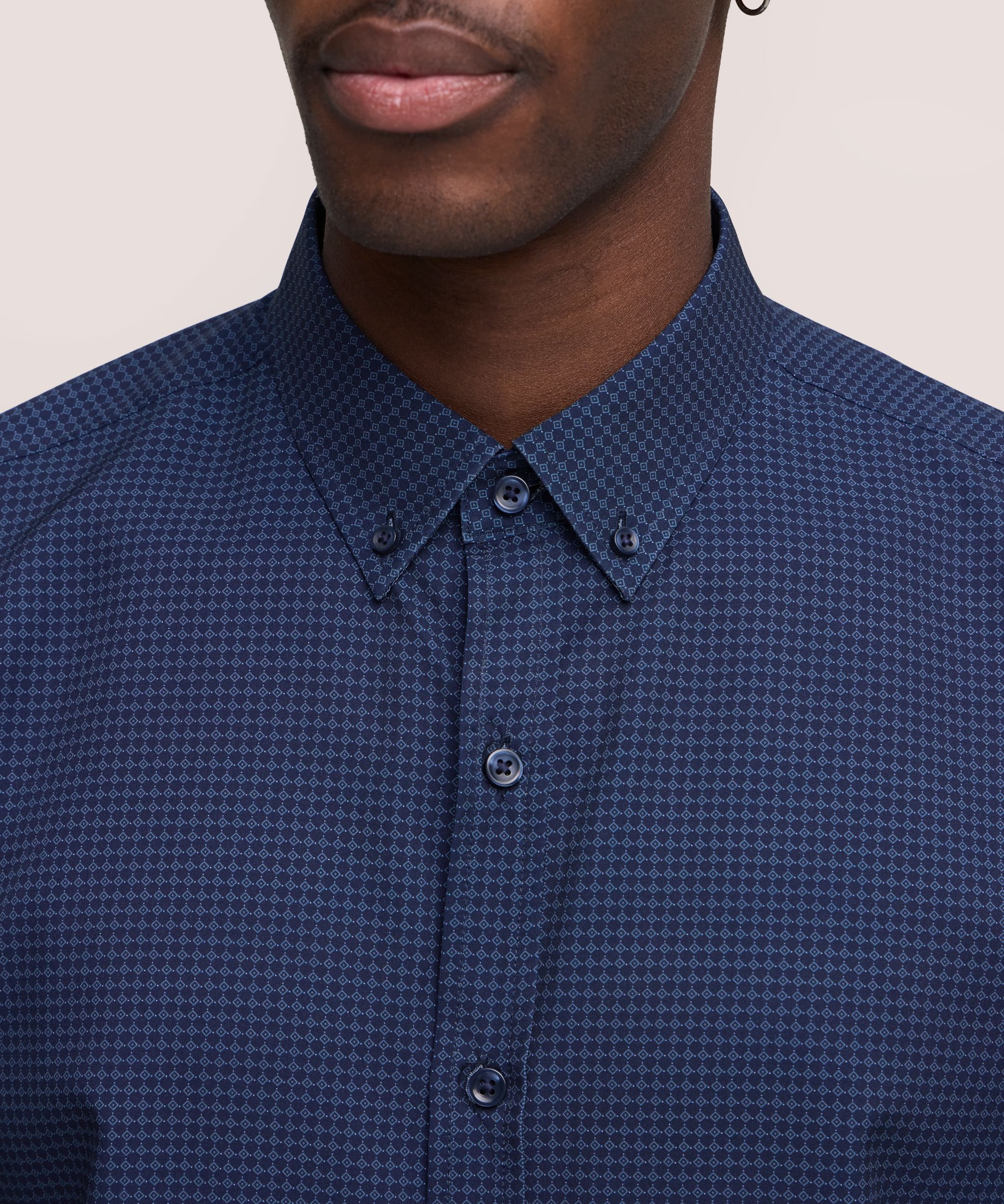 Chemise habillée tissée à manches longues extensible dans 4&nbsp;sens pour hommes, Hybrid, Denver Hayes