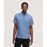 Denver Hayes Men's Short Sleeve Hybrid 4-Way Stretch Shirt Front_Flat