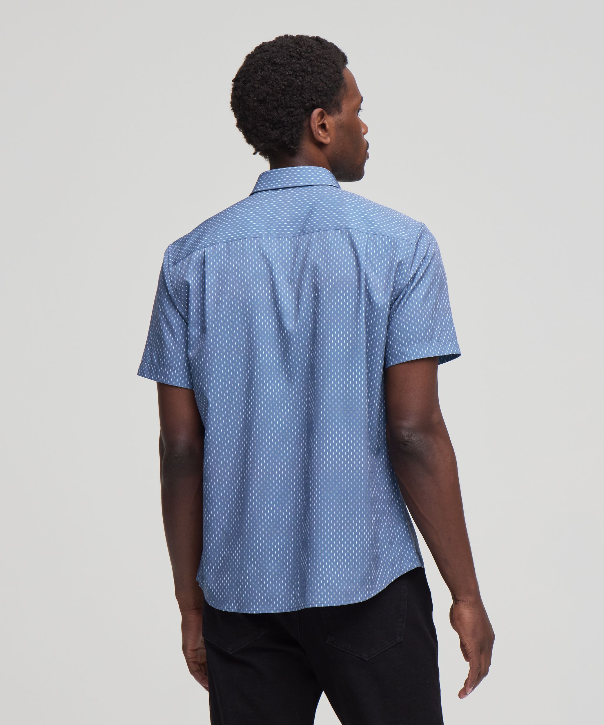 Denver Hayes Men's Short Sleeve Hybrid 4-Way Stretch Shirt