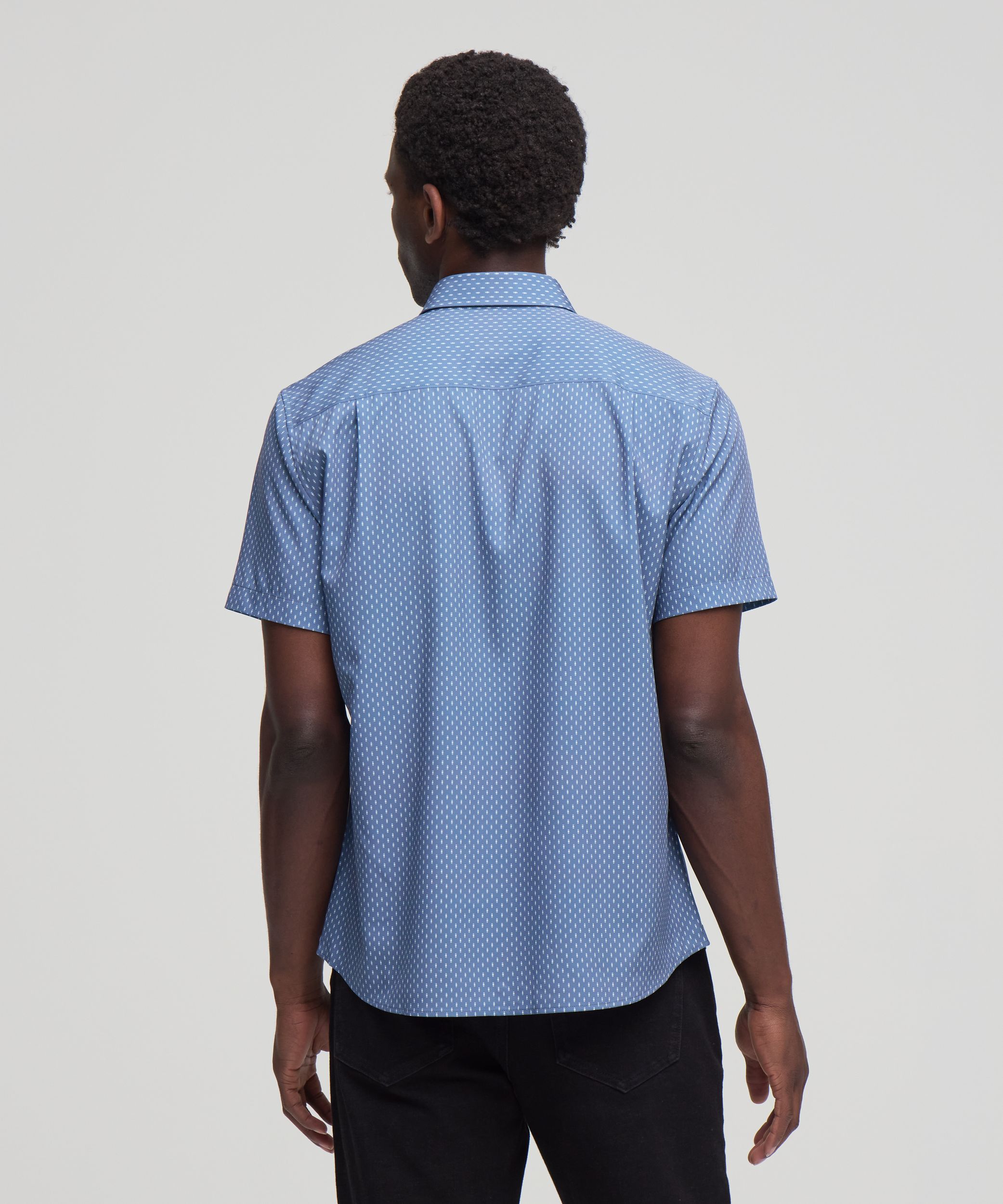 Denver Hayes Men's Short Sleeve Hybrid 4-Way Stretch Shirt