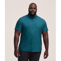 Denver Hayes Men's Short Sleeve Hybrid 4-Way Stretch Shirt
