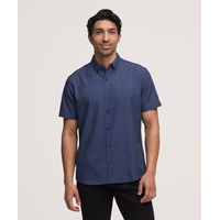 Denver Hayes Men's Short Sleeve Hybrid 4-Way Stretch Shirt