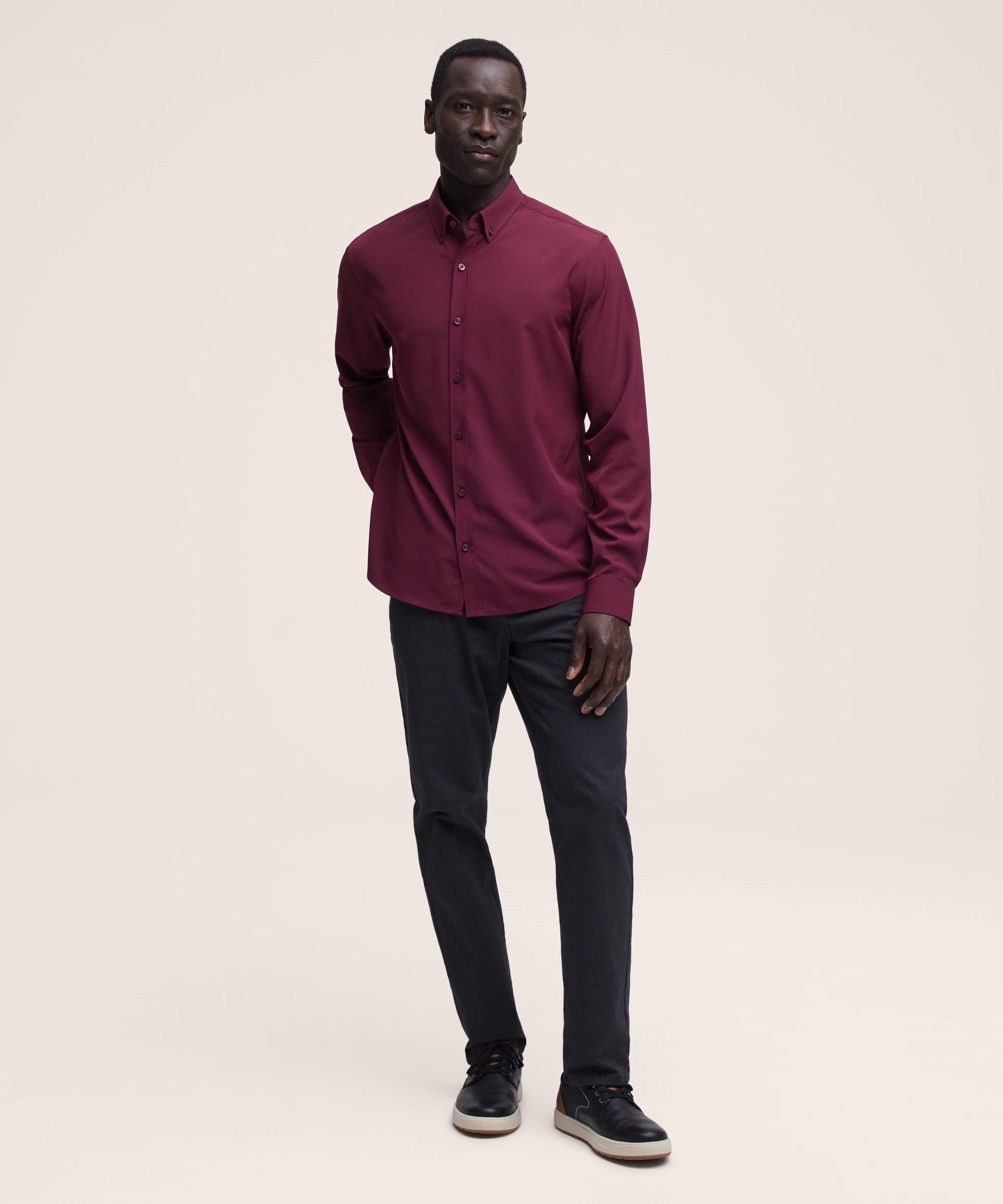 Denver Hayes Men’s Hybrid 4 Way Stretch Dress Shirt