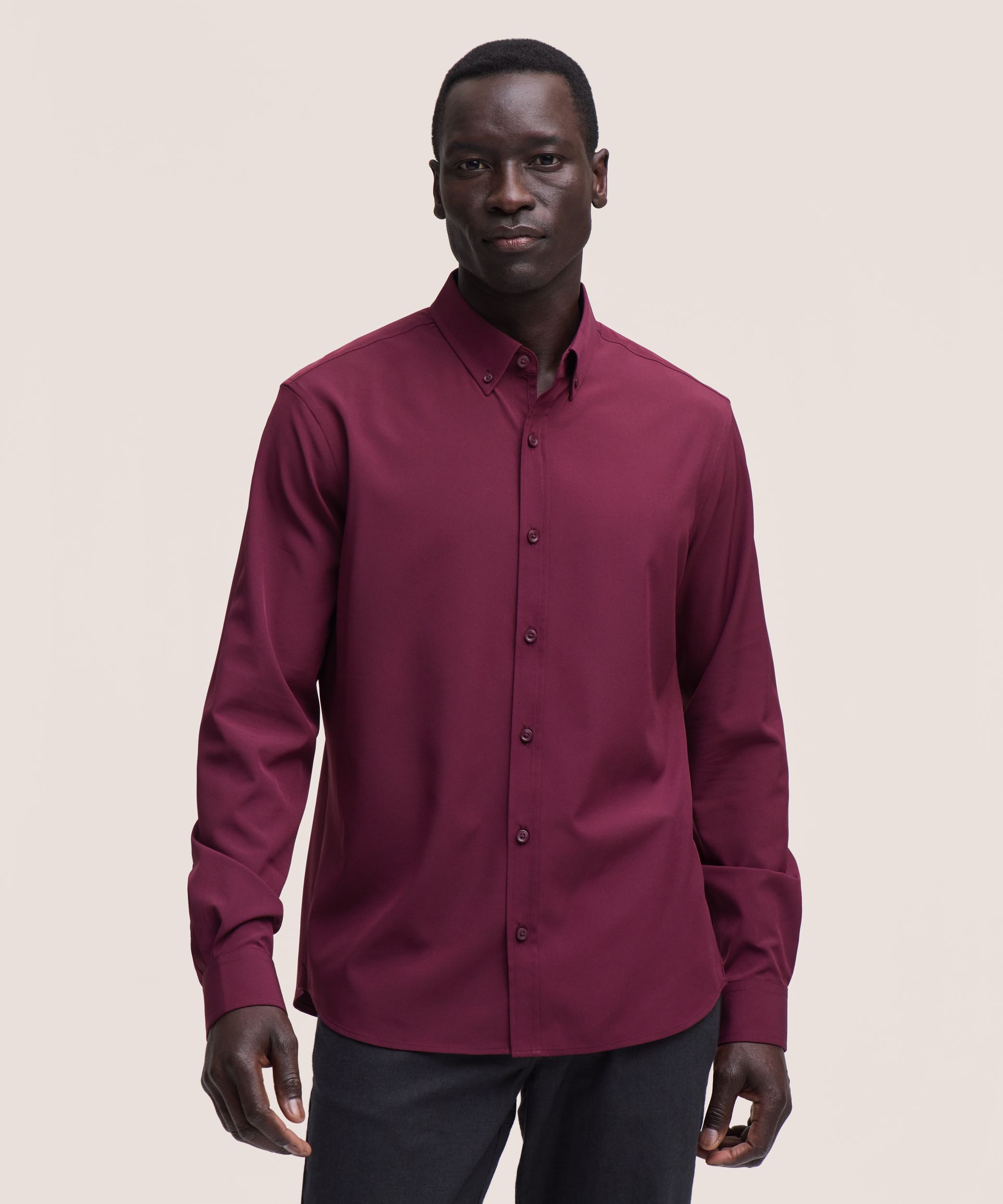 Denver Hayes Men’s Hybrid 4 Way Stretch Dress Shirt