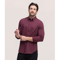 Chemise à manches longues en tricot extensible pour hommes, Denver Hayes