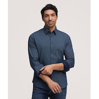 Chemise à manches longues en tricot extensible pour hommes, Denver Hayes