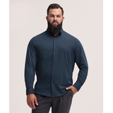 Denver Hayes Men's Long Sleeve Stretch Knit Shirt