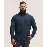 Denver Hayes Men's Long Sleeve Stretch Knit Shirt